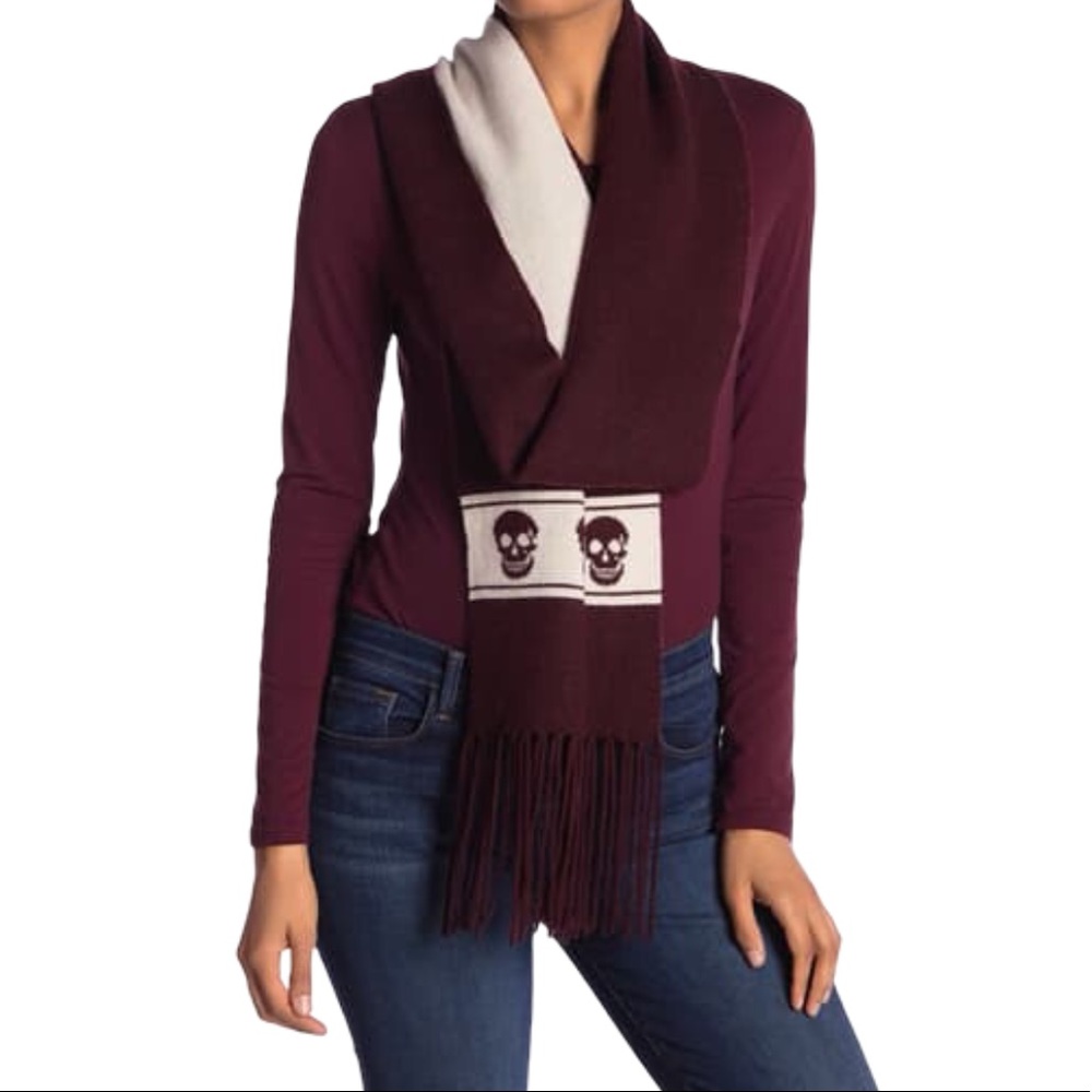 Skull Cashmere Ripley Skull Cashmere Blend Scarf